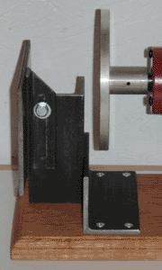 Side view of tool rest mechanism