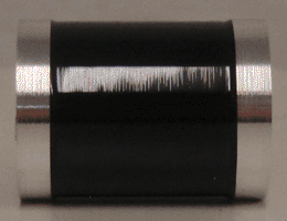 Enamel painted on aluminum cylinder