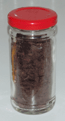 Jar of ferric acetate