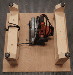 Table saw, upside down