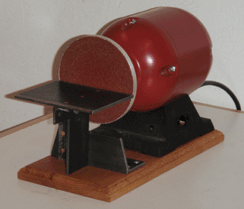 Disk grinder, full view