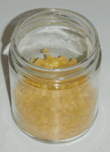 Waxes in jar