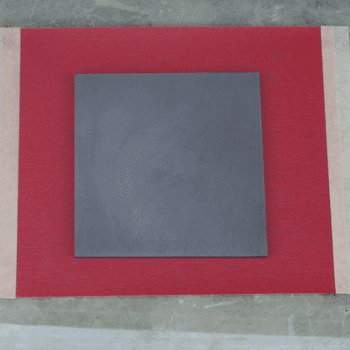 Graphite hot plate on sandpaper