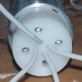 Tube in socket, bottom view